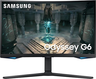 Samsung Odyssey G6 32-дюймовый изогнутый QHD-монитор с частотой обновления 240 Гц и временем отклика 1 мс, встроенными динамиками, HDMI 2.1 и Display Port - LS32BG650EMXUE 1000021531