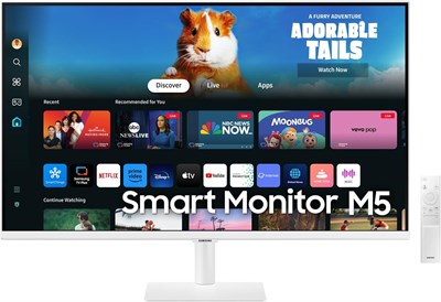 Samsung M5 2024 Smart Monitor 27" Smart Monitor, Wi-Fi, Bluetooth, Speaker, FHD (1920 x 1080) White |LS27DM501EMXUE 1000021570