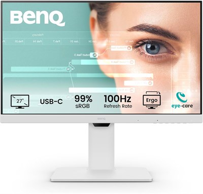 BenQ GW2786TC 27-дюймовый IPS-монитор 1080p для дома и офиса, Full HD, USB-C (питание 65 Вт), 100 Гц, Eye-Care, эргономичный дизайн, USB-концентратор, последовательное подключение, высокая частота обновления, 99% sRGB, HDMI, Display Port, сертифицирован д 1000021595