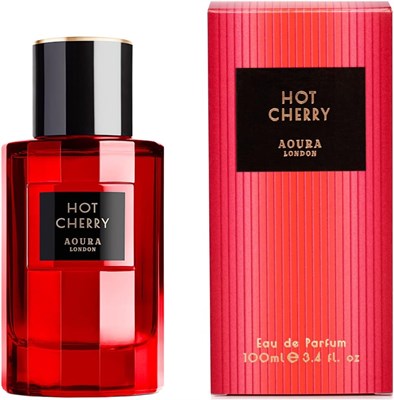 Парфюм Aoura London Hot Cherry для женщин – соблазнительное сочетание свежих цветочных нот и сочной вишни – стойкий, манящий женский аромат – парфюмерная вода, 100 мл 1000021791