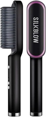 Универсальная щетка-выпрямитель для волос 2-в-1 для женщин – ионная терморасческа с 5 режимами нагрева, быстро нагревающаяся щетка-лопатка для укладки без эффекта пушистости, выпрямитель с защитой от ожогов для гладких и естественно прямых волос. 1000022137