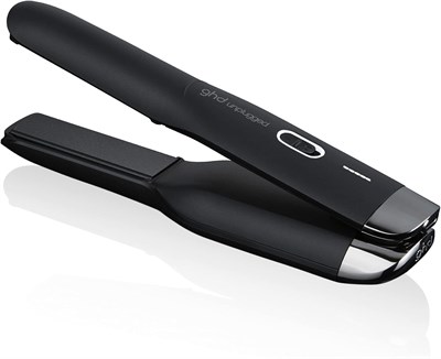 ghd Unplugged Styler ? — Беспроводной выпрямитель для волос 1 дюйм, профессиональный дорожный выпрямитель с термостойким чехлом, зарядка через USB-C для 20 минут использования — Черный 1000022146