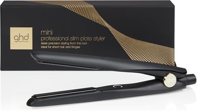 ghd Mini - Выпрямитель для волос с тонкими пластинами - Черный, на 40% более тонкие пластины для точной укладки от корней, разработан для коротких волос, челки и каре, на 50% больше блеска. 1000022311