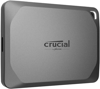 Портативный SSD-накопитель Crucial X9 Pro 1 ТБ — скорость чтения и записи до 1050 МБ/с — водо- и пылезащита, совместимость с ПК и Mac, с предложением Mylio Photos+ — внешний твердотельный накопитель USB 3.2 — CT1000X9PROSSD902 — серый 1000022349