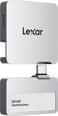 Lexar 1TB Professional Go Portable SSD с хабом, поддержка Apple ProRes, скорость чтения до 1050 МБ/с и скорость записи до 1000 МБ/с, USB 3.2 Gen 2, прочный корпус, совместимость с iPhone 15 серии, ПК и Mac (LSL400S001T-RNSNU) 1000022373
