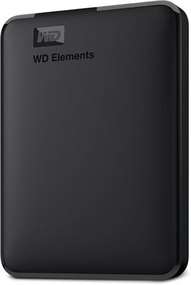 Внешний портативный жесткий диск Western Digital WD Elements 1 ТБ USB 3.0 — черный, WDBUZG0010BBK-WESN 1000022375