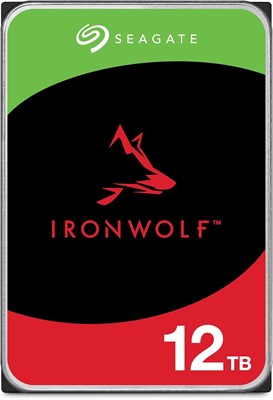 Внутренний жесткий диск Seagate IronWolf 12 ТБ для сетевого хранилища (NAS) – 3,5 дюйма SATA 6 Гбит/с 7200 об/мин 256 МБ кэш-памяти для RAID – упаковка без лишних хлопот (ST12000VN0008) 1000022473