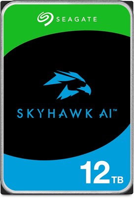 Внутренний жесткий диск Seagate 12 ТБ SkyHawk AI Surveillance 3,5" SATA 6 Гбит/с 512 МБ кэш-памяти, оптимизированный для круглосуточного видеорегистратора и готовый к работе с ИИ - ST12000VE003 1000022484