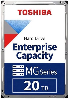 Жесткий диск Toshiba Enterprise HDD 20 ТБ, 3,5 дюйма, SAS, 12 Гбит/с, 7200 об/мин, CMR, герметичный, формат 512e, кэш 512 МБ - MG10SCA20TE 1000022485