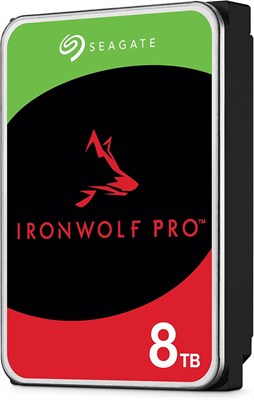 Внутренний жесткий диск Seagate IronWolf Pro, 8 ТБ, для корпоративного сетевого хранилища (NAS) – CMR 3,5 дюйма, SATA 6 Гбит/с, 7200 об/мин, кэш 256 МБ для RAID-массива (ST8000NT001) 1000022487