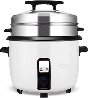 Рисоварка SC-1600 объемом 10 л – прочная кастрюля с антипригарным покрытием, корзиной и крышкой из нержавеющей стали, мощность 1600 Вт, режимы приготовления/подогрева, рассчитана на 100+ порций, подходит для ресторанов, кейтеринга и мероприятий. 1000022610