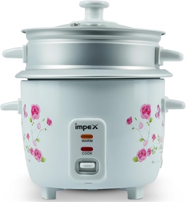 Электрическая рисоварка Impex RC 2805, 0,6 л, 350 Вт, барабанная, с алюминиевой внутренней кастрюлей. 1000022611