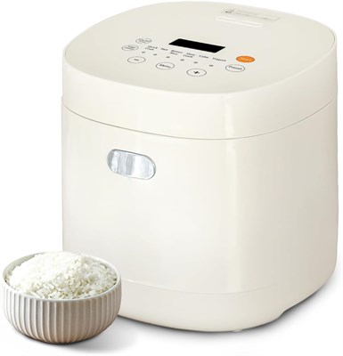 Маленькая рисоварка Feekaa объемом 1,5 л, электрическая мультиварка 6-в-1 с таймером и функцией поддержания температуры, компактная мультиварка на 1-3 персоны (быстрое приготовление/медленное приготовление/приготовление тортов/йогурта), идеально подходит 1000022634