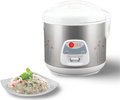 Рисоварка AFRA, 2,8 л, функция поддержания температуры, 1000 Вт, защита от перегрева, мерный стаканчик и ложка, металлический корпус, AF-2810RCMT, 2-летняя гарантия. 1000022743
