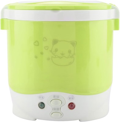 Портативная электрическая рисоварка 24 В 140 Вт 1 л для автомобилей, многофункциональная кухонная пароварка, легкая и компактная, идеально подходит для путешествий. 1000022785