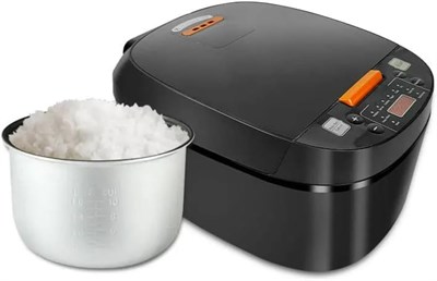 Многофункциональная рисоварка, скороварка, пароварка, электрическая кастрюля 5 л (1,8 л), мини-мультиварка, умная кастрюля для приготовления горячего блюда, стеклянная чаша, пароварка для овощей, небольшая портативная кухонная утварь. 1000022791