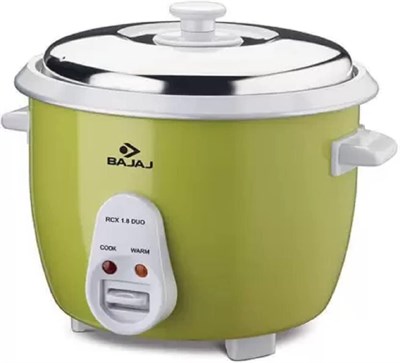 Рисоварка Bajaj RCX 1.8 Duo мощностью 1000 Вт - зеленая 1000022795