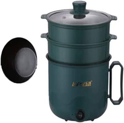 Многофункциональная 3-ярусная пароварка для продуктов и риса – электрическая пароварка для овощей, мяса, яиц и круп. 1000022817