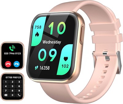 Умные часы для женщин от ANCwear имеют размер 1,96 дюйма и оснащены функциями мониторинга сердечного ритма, уровня кислорода в крови, сна, шагомера и подсчета калорий. В них предусмотрено более 120 режимов работы, они защищены от воды по стандарту IP67 и 1000023031