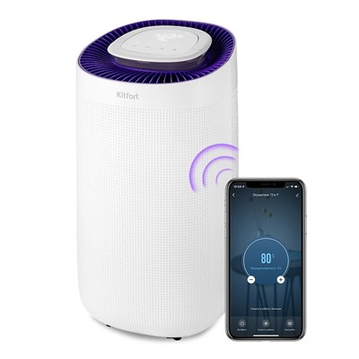 Очиститель воздуха Kitfort КТ-2843, который также может выступать в качестве осушителя воздуха, подходит для помещений до 30 квадратных метров и оснащен таймером 1000023647