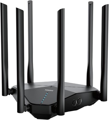 Портативный двухдиапазонный Wi-Fi роутер Porodo, 2,4G и 5G, для дома и улицы, поддержка 10 устройств, LAN 4G, 4 внешних антенны LTE/UMTS и 2 внешних антенны Wi-Fi, перезаряжаемая батарея 4000 мАч. 1000018487