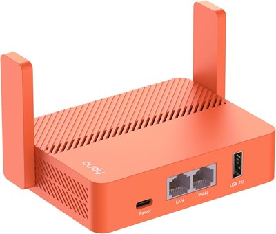 Портативный Wi-Fi роутер Cudy AC1200, расширитель/ретранслятор для гостиничных и общественных сетей, WISP, VPN-клиент и сервер, USB, TR1200 1000023912