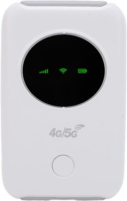 Портативный мобильный хотспот 5G, 4G LTE Wi-Fi роутер со слотом для SIM-карты, высокоскоростной интернет 300 Мбит/с, светодиодный экран, аккумулятор 3200 мАч, возможность подключения 10 устройств, идеально подходит для путешествий и использования на откры 1000018523