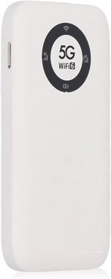Универсальная мобильная точка доступа 5G, портативная точка доступа Wi-Fi для путешествий, высокоскоростной беспроводной маршрутизатор Wi-Fi 6 со скоростью до 2,77 Гбит/с, слот для SIM-карты, возможность подключения до 16 устройств (белый) 1000023952