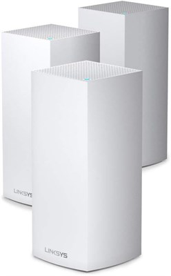 Linksys Velop MX12600 Трехдиапазонная Mesh WiFi-система для всего дома (MX4200) — маршрутизатор, расширитель и усилитель сигнала Wi-Fi до 9000 кв. футов, скорость в 3,5 раза выше для более чем 120 устройств, MU-MIMO и родительский контроль — комплект из 3 1000023990