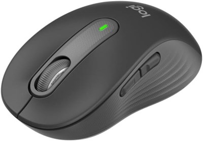 Беспроводная мышь Logitech Signature M650 — для рук маленького и среднего размера, 2 года работы от батареи, бесшумные щелчки, настраиваемые боковые кнопки, Bluetooth, для ПК/Mac/многофункциональных устройств/Chromebook — графитовый цвет. 1000024338