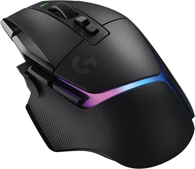 Игровая беспроводная мышь Logitech G502 X PLUS LIGHTSPEED с RGB-подсветкой — оптическая мышь с гибридными переключателями LIGHTFORCE, RGB-подсветкой LIGHTSYNC, игровым сенсором HERO 25K, совместимая с ПК, macOS/Windows — черная. 1000024341
