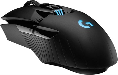 Игровая беспроводная мышь Logitech G903 Lightspeed, сенсор Hero 25K, 25 600 DPI, RGB-подсветка, легкая, программируемые кнопки, 140 часов работы от батареи, перезаряжаемая, подходит для ПК/Mac, черная, артикул 910-005673 1000024370