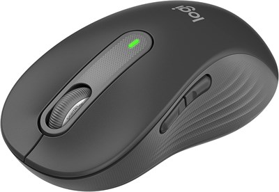 Беспроводная мышь Logitech Signature M650 L стандартного размера — для больших рук, 2 года работы от батареи, бесшумные щелчки, боковые кнопки, Bluetooth, совместимость с несколькими устройствами — графитовый цвет. 1000024388