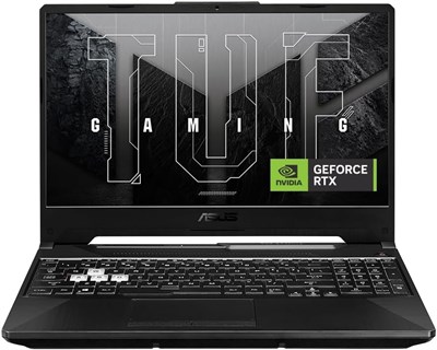 ASUS TUF Gaming A15 - это игровой ноутбук с AMD Ryzen 7 7445HS, видеокартой NVIDIA RTX 3050 на 4 ГБ, 16 ГБ оперативной памяти, 512 ГБ SSD, 15,6-дюймовым FHD-дисплеем с частотой обновления 144 Гц, операционной системой Windows 11 и цветом графитово-черный 1000024462