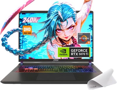 Геймерский ноутбук msi Vector 16 HX AI оснащен 16-дюймовым QHD+ IPS-экраном с частотой обновления 240 Гц, процессором AMD Ryzen 9-8940HX, графической картой GeForce RTX 5070 Ti, RGB-подсветкой и поставляется с ковриком для мыши. Устройство работает на опе 1000024465