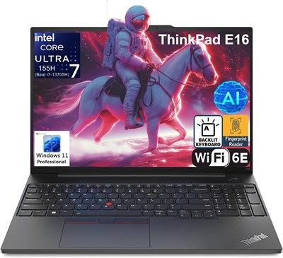Бизнес-ноутбук Lenovo ThinkPad E16 Gen 2 с 16-дюймовым FHD+ дисплеем оснащен искусственным интеллектом, процессором Intel 16-ядерный Ultra 7 155H (Beat Ultra 7 255U), графикой Arc Graphics, 64 ГБ оперативной памяти DDR5, накопителем PCIe SSD на 2 ТБ, подд 1000015073
