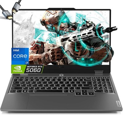 Ноутбук для игр Lenovo LOQ 15.6 с видеокартой RTX 5060, процессором i7-13650HX, экраном FHD IPS 144 Гц, 32 ГБ оперативной памяти DDR5, 2 ТБ SSD по PCIe, подсветкой клавиатуры, операционной системой Windows 11, поддержкой Wi-Fi 6, веб-камерой и HDMI-кабеле 1000024507