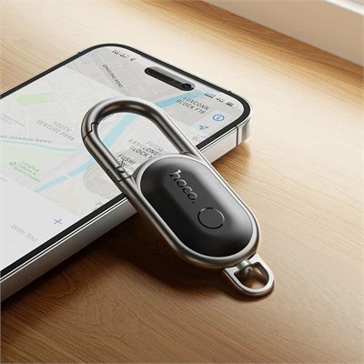 Умный черный GPS-трекер HOCO E91J предназначен для использования с устройствами iOS и предназначен для отслеживания местоположения 1000024593
