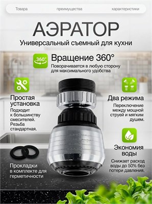 Аэратор для водопроводного крана, аэратор для душевого смесителя, фильтр для водопроводного крана 1000025170