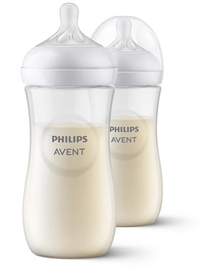 Набор из двух бутылочек для кормления Philips AVENT Natural Response объемом 330мл для детей от трех месяцев модель SCY906/02 1000026058
