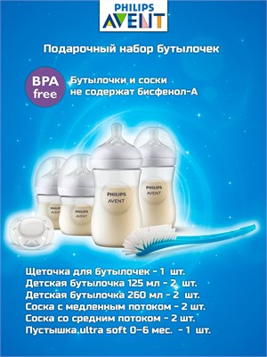 Набор для младенцев Philips Avent Natural Response SCD838/11 в качестве подарка для новорожденных 1000026148