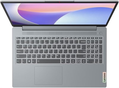 Lenovo IdeaPad Slim 3 15IRU8, процессор Intel Core i3-1315u | 8 ГБ оперативной памяти DDR5 | 256 ГБ NVMe M.2 SSD | Графика Intel UHD | 15,6-дюймовый FHD (1920x1080) TN-дисплей с антибликовым покрытием и яркостью 250 нит | Windows 11 (арктический серый) 1000026232