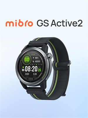 Смарт-часы Mibro GS Active 2 с диаметром 46 мм и цветом темно-серым 1000026385