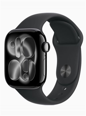 Apple Watch Series 11 GPS 46 мм Jet Black Aluminium Case with Black Sport Band - умные часы с размером ремешка M/L. 1000026797