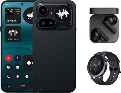 Набор Nothing Phone (4a) Pro предлагает тройную камеру 50 МП с ультразумом до 140x, долговечный аккумулятор, быструю зарядку 50 Вт, AMOLED-дисплей 144 Гц и панель Glyph Bar. Цвет - черный, объем памяти 12 ГБ + 256 ГБ 1000026985