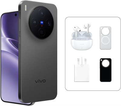 Новый смартфон vivo X300 5G доступен в цвете Elite Black и оснащен памятью 16 ГБ и встроенным накопителем на 512 ГБ. Устройство имеет AMOLED дисплей с частотой обновления 120 Гц, камеру ZEISS на 200 Мп и процессор MediaTek Dimensity 9500. Смартфон обладае 1000027014