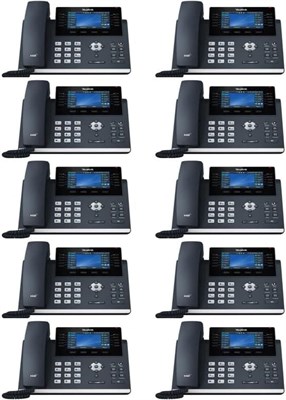 Доступно 10 IP-телефонов Yealink SIP-T46U с возможностью подключения 16 учетных записей VoIP. Устройство оснащено цветным дисплеем 4,3 дюйма, двумя портами USB 2.0, двухпортовым гигабитным Ethernet, поддержкой PoE 802.3af. Адаптер питания не включен в ком 1000027037