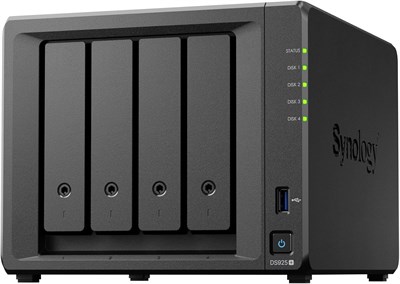 Набор Synology NAS, который имеет 4 отсека и работает на процессоре Ryzen DS925+, оснащен 4 ГБ памяти. Предназначен для обычных пользователей, продается авторизованным дилером в США под брендом Field Lake. Предоставляется техническая поддержка по телефону 1000027042