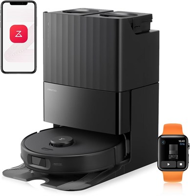 Робот-пылесос и швабра Roborock Qrevo C Pro, мощность всасывания 18 500 Па, двойная защита от запутывания шерсти, боковая щетка FlexiArm, мытье швабры горячей водой и сушка теплым воздухом, автоматическое опорожнение и пополнение бака, интеллектуальная си 1000027895