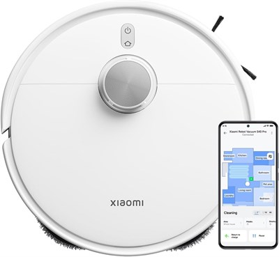 Робот-пылесос Xiaomi S40 Pro – мощность всасывания 15 000 Па, двойные выдвижные манипуляторы, LDS-навигация, интеллектуальное определение типа ковра, управление через приложение (обновленная версия для S20+) 1000027900